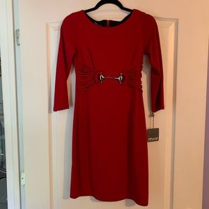 NWT Muse 3 quarter sleeve red dress